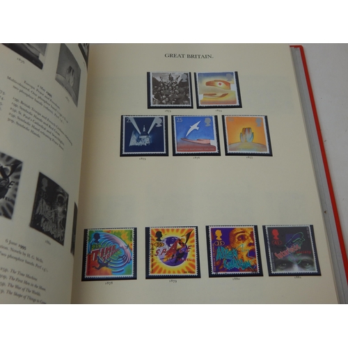 52 - The Stamps of Great Britain Contained in Four Red Stanley Gibbons Windsor Loose Leaf Albums: A Compr... 