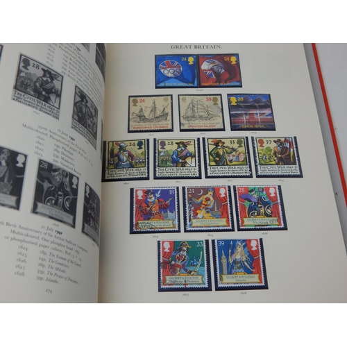 52 - The Stamps of Great Britain Contained in Four Red Stanley Gibbons Windsor Loose Leaf Albums: A Compr... 