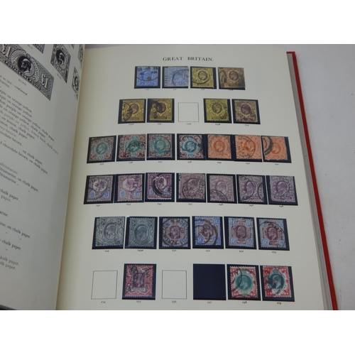 52 - The Stamps of Great Britain Contained in Four Red Stanley Gibbons Windsor Loose Leaf Albums: A Compr... 