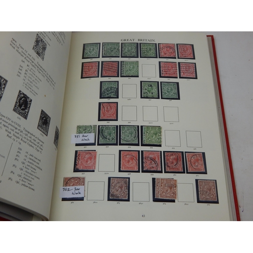 52 - The Stamps of Great Britain Contained in Four Red Stanley Gibbons Windsor Loose Leaf Albums: A Compr... 