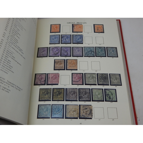 52 - The Stamps of Great Britain Contained in Four Red Stanley Gibbons Windsor Loose Leaf Albums: A Compr... 