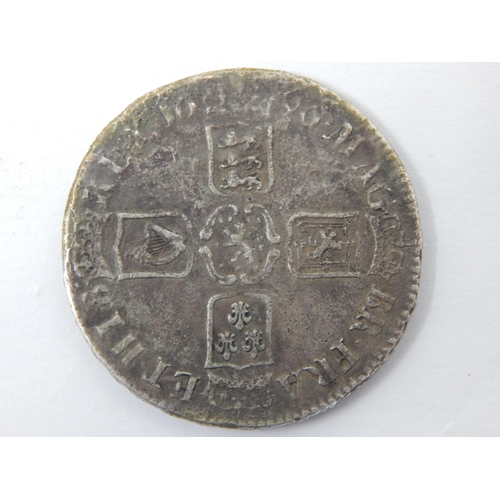 50B - William III Silver Crown 1696