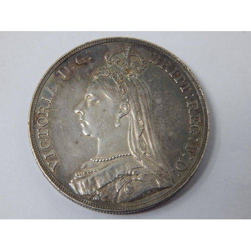 50I - Queen Victoria Silver Crown 1889