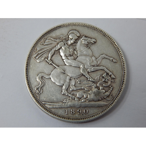 50J - Queen Victoria Silver Crown 1890