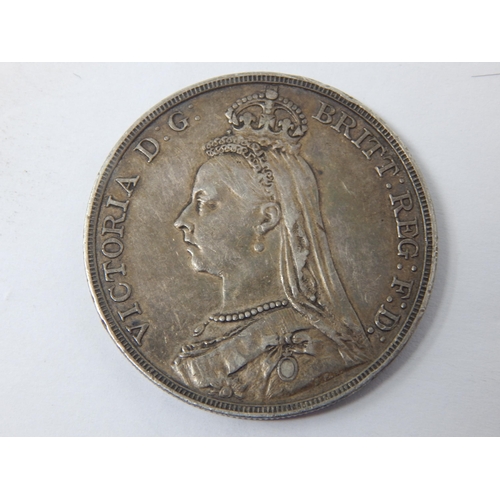 50K - Queen Victoria Silver Crown 1892