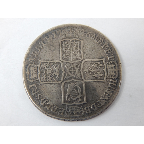 50R - George II Silver Lima Half Crown 1746