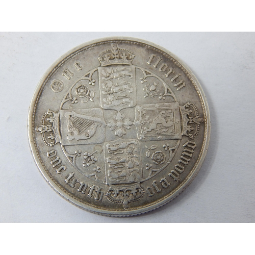 50Z - Queen Victoria Silver Florin 1853