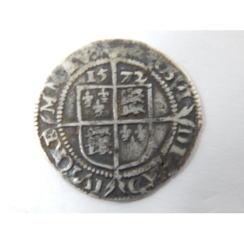 51C - Elizabeth I Silver Sixpence 1572