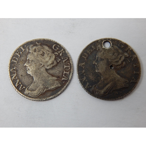 51F - Queen Anne Silver Sixpences 1705/1711