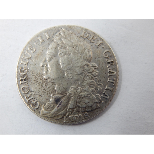 51H - George II Lima Silver Shilling 1745