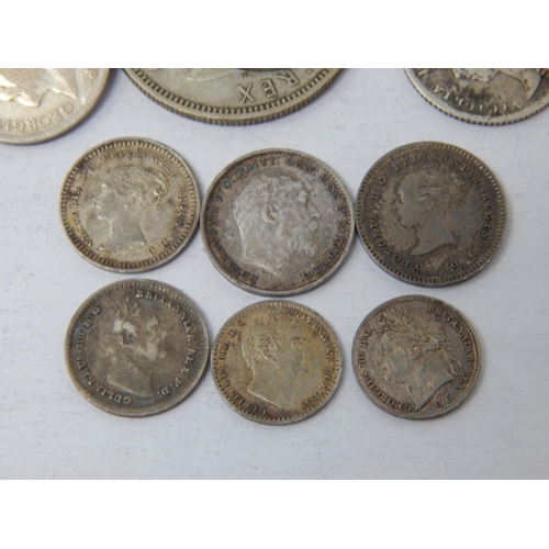 51Q - George IV/William IV/QV Silver Maundy Money together with a quantity of QV & Later Silver Threepence... 