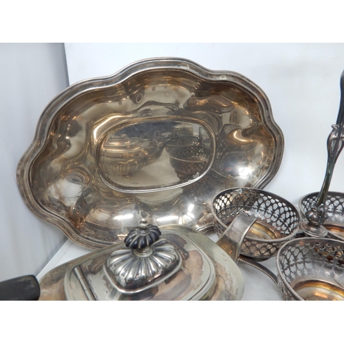 135B - A Large Quantity of Silver Plated Wares