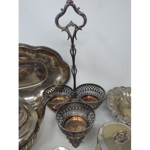 135B - A Large Quantity of Silver Plated Wares