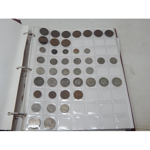 49L - Stanley Gibbons Red Coin Album Containing a Quantity of Coinage Including Silver