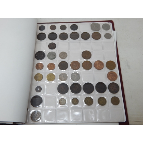 49L - Stanley Gibbons Red Coin Album Containing a Quantity of Coinage Including Silver