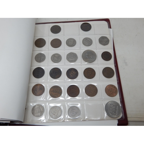 49L - Stanley Gibbons Red Coin Album Containing a Quantity of Coinage Including Silver