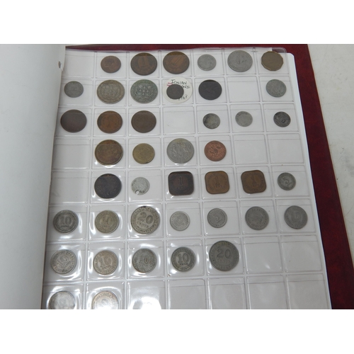 49L - Stanley Gibbons Red Coin Album Containing a Quantity of Coinage Including Silver