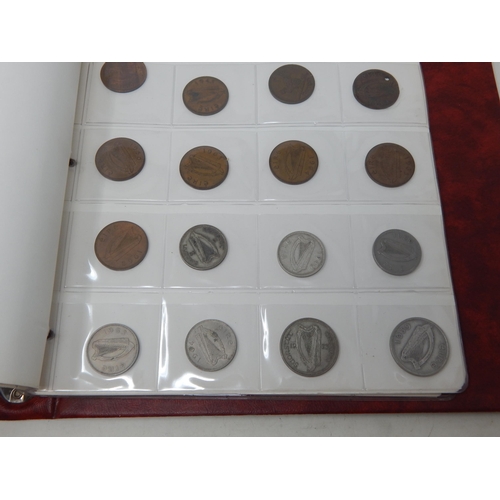 49M - Stanley Gibbons Red Coin Album Containing a Quantity of Coinage Including Silver