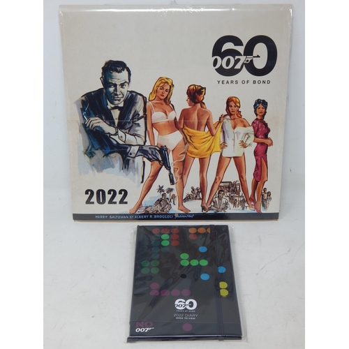 269C - JAMES BOND 007: 60 Years of Bond 2022 Calendar (sealed) together with Diary (sealed)