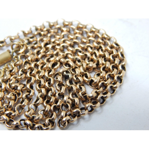 9ct Gold Belcher Chain With Replacement Clasp Length 48cm Weight 5 2g