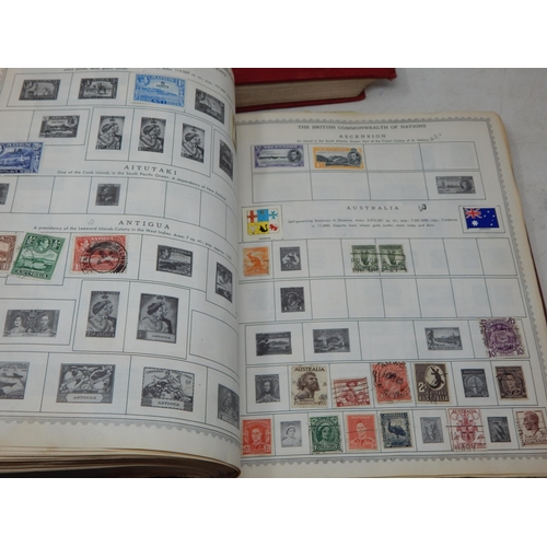 1 - The New World Wide Postage Stamp Album - a vintage album by Minkus Publications containing a good se... 