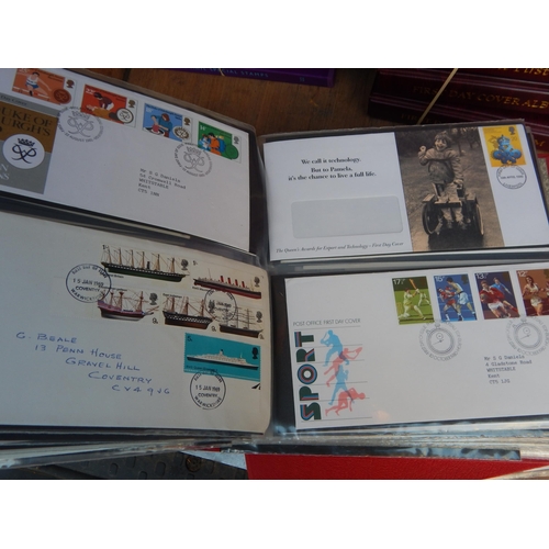 36 - Large collection of First Day Covers to include GB, Channel Islands and Hong Kong, etc, many early a... 