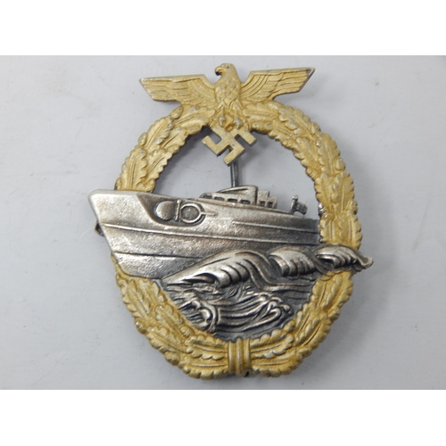 434 - WWII Kriegsmarine Boat Badge