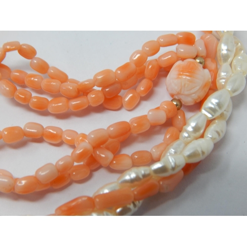 114 - A Quantity of Coral Necklaces