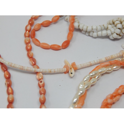 114 - A Quantity of Coral Necklaces