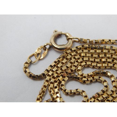 120 - Continental Gold Chain with Link Stamped 566: Length 52cm: Weight 5.02g