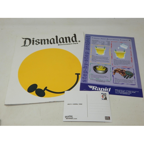 320 - BANKSY: Dismaland 2015 Brochure & Postcard 