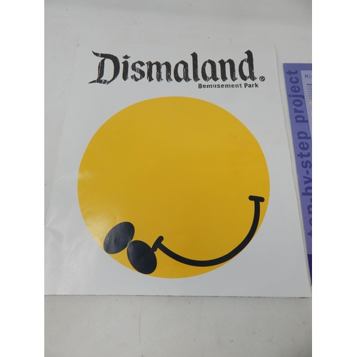 320 - BANKSY: Dismaland 2015 Brochure & Postcard 