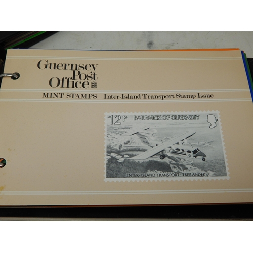 95 - States of Guernsey Post Office 2 albums full of mint Commemorative stamps