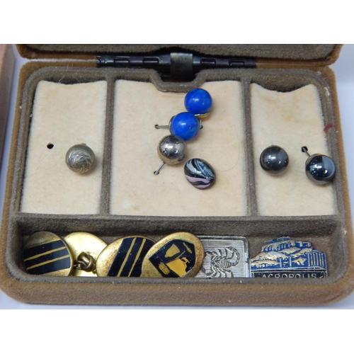 105 - A Box Containing a small quantity of Earrings etc including Gold & Silver.