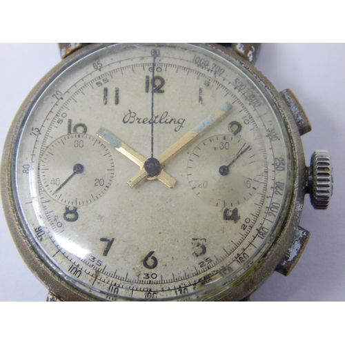 277 - Gentleman's Vintage Breitling Chronograph c.1950 Model No: 1192, Serial Number 785255: Manual Wind o... 