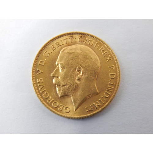 66 - KGV Gold Half Sovereign 1914