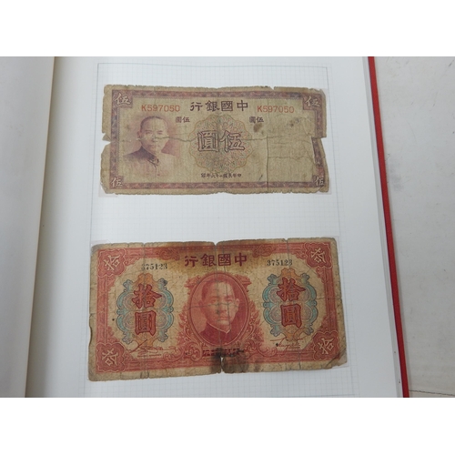 71 - Two Albums containing an Extensive & interesting collection of U.K & World Banknotes from a Private ... 