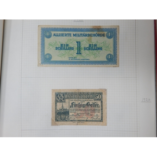 71 - Two Albums containing an Extensive & interesting collection of U.K & World Banknotes from a Private ... 