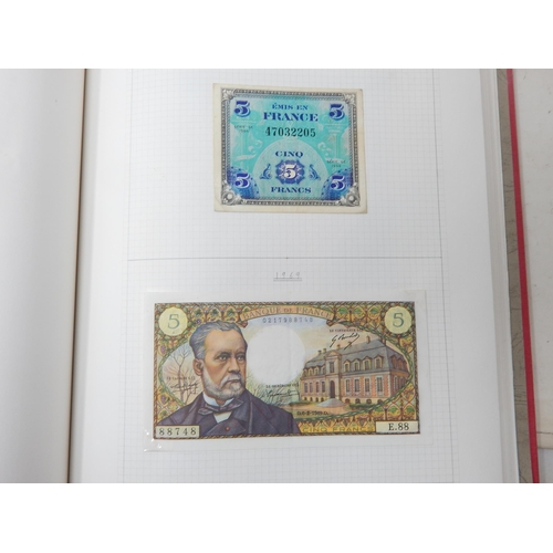 71 - Two Albums containing an Extensive & interesting collection of U.K & World Banknotes from a Private ... 