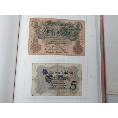 71 - Two Albums containing an Extensive & interesting collection of U.K & World Banknotes from a Private ... 