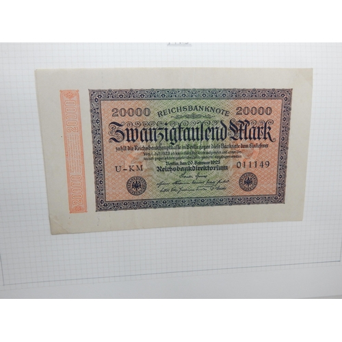 71 - Two Albums containing an Extensive & interesting collection of U.K & World Banknotes from a Private ... 