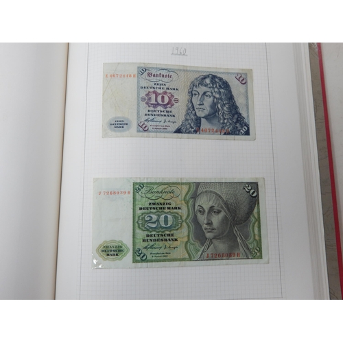 71 - Two Albums containing an Extensive & interesting collection of U.K & World Banknotes from a Private ... 