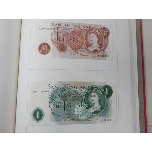 71 - Two Albums containing an Extensive & interesting collection of U.K & World Banknotes from a Private ... 