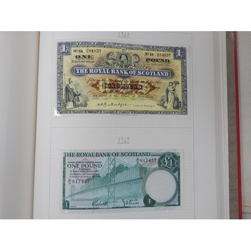 71 - Two Albums containing an Extensive & interesting collection of U.K & World Banknotes from a Private ... 