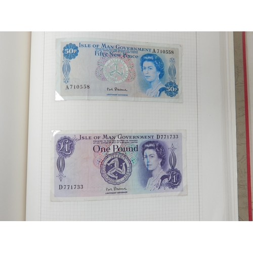 71 - Two Albums containing an Extensive & interesting collection of U.K & World Banknotes from a Private ... 