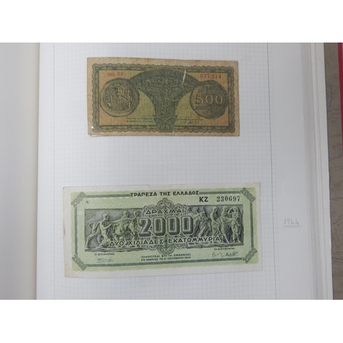 71 - Two Albums containing an Extensive & interesting collection of U.K & World Banknotes from a Private ... 