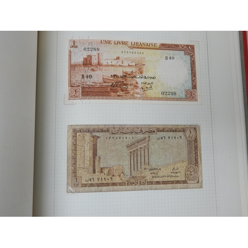 71 - Two Albums containing an Extensive & interesting collection of U.K & World Banknotes from a Private ... 