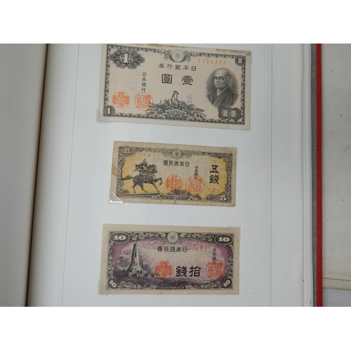 71 - Two Albums containing an Extensive & interesting collection of U.K & World Banknotes from a Private ... 