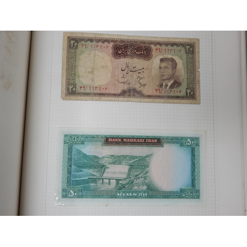 71 - Two Albums containing an Extensive & interesting collection of U.K & World Banknotes from a Private ... 