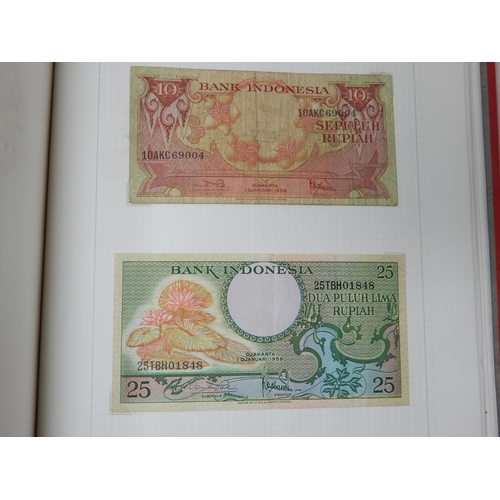 71 - Two Albums containing an Extensive & interesting collection of U.K & World Banknotes from a Private ... 